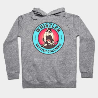 Whistler BC Snowboard Badge Hoodie